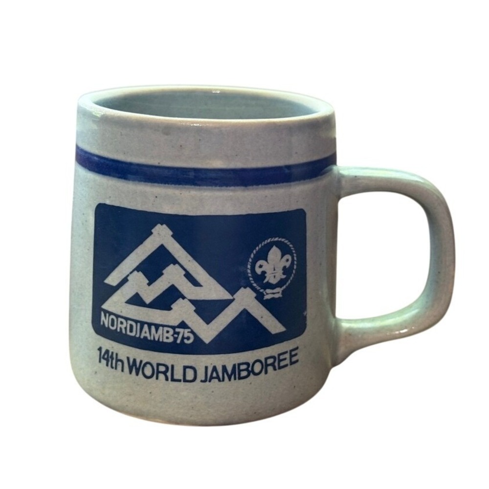 Vintage 1975 Aksini Denmark 14th World Scout Jamboree Nordjamb Stoneware Mug